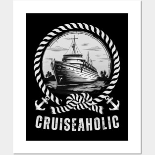 Cruiseaholic Funny Cruising Posters and Art